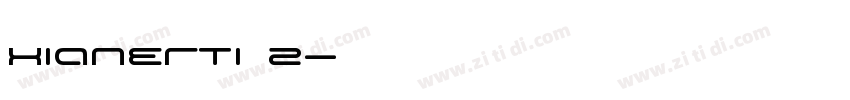 XianErTi 2字体转换